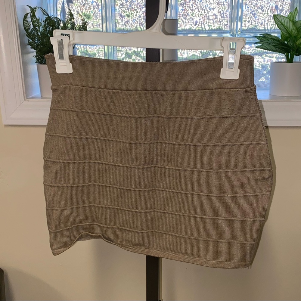 Army Green Mini Skirt